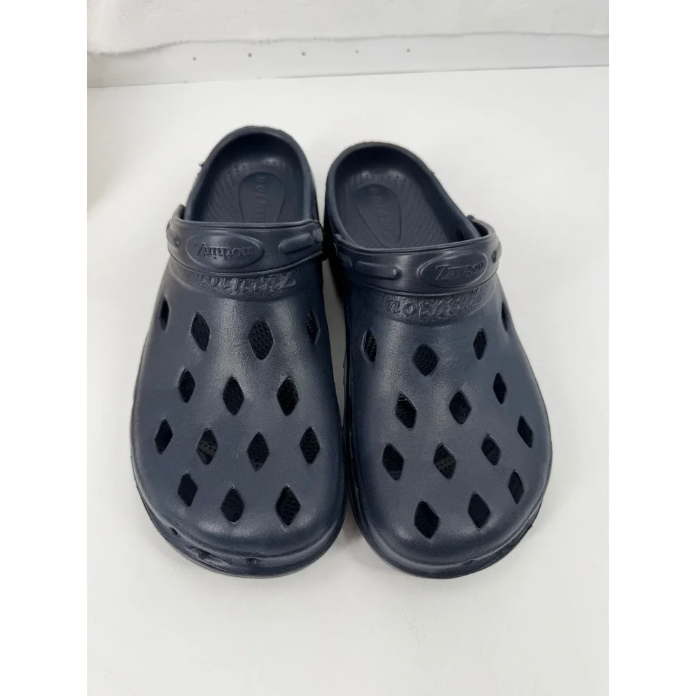 NothinZ Diamond Vent Clogs Mens Size 13 Navy Blue Lightweight Comfort Shoes